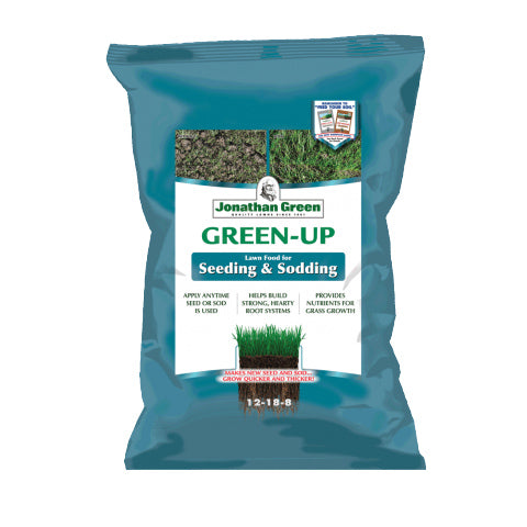 planting new grass seed and fertilizer Jonathan Green Green-Up Fertilizer for Seeding & Sodding – Ray Wiegand's Nursery & Garden Center