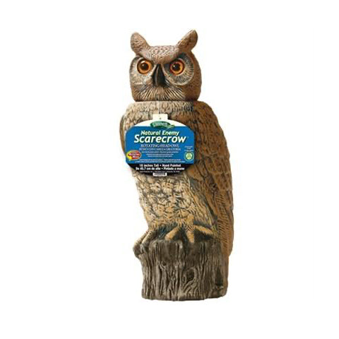 Gardeneer by Dalen Natural Enemy Scarecrow Rotating-Head Owl Animal Repellent
