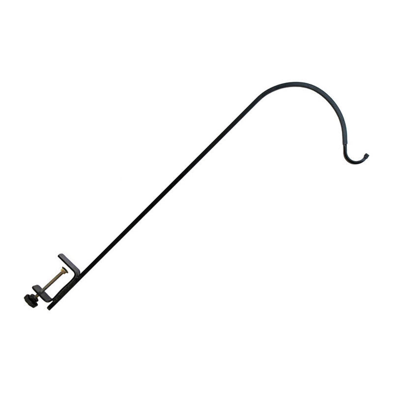 ERVA Wrought Iron Clamp-On Single Arm Deck Hanger