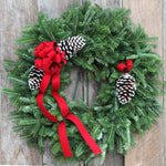 Holiday Red 12" Memorial Wreath