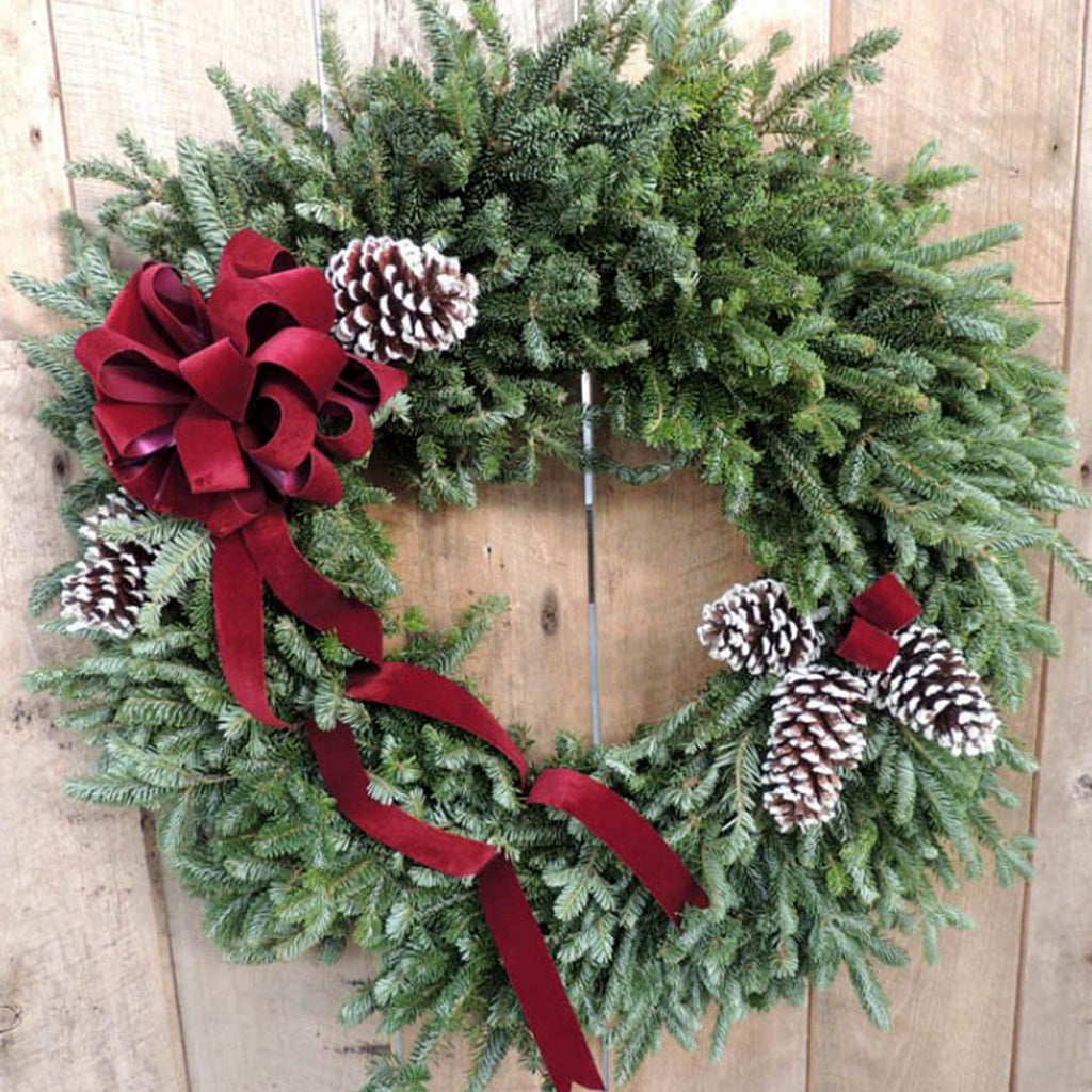 Burgundy 16" Memorial Wreath