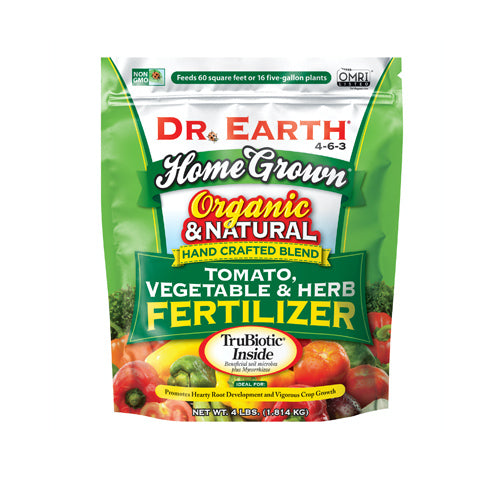 Dr. Earth Home Grown Organic Tomato, Vegetable & Herb Fertilizer 4-6-3