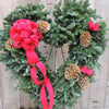 Bright Red Memorial Heart Wreath