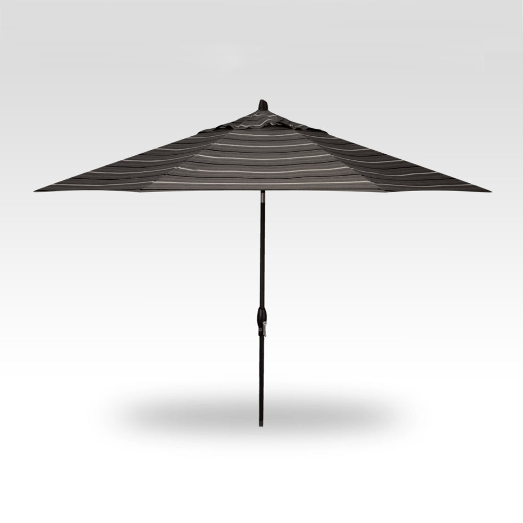 black sunbrella patio umbrella 11' Auto Tilt SWV Umbrella with Black Frame/Pole – Ray Wiegand's Nursery & Garden Center