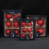 Matte Christmas Red Boxed Ornaments