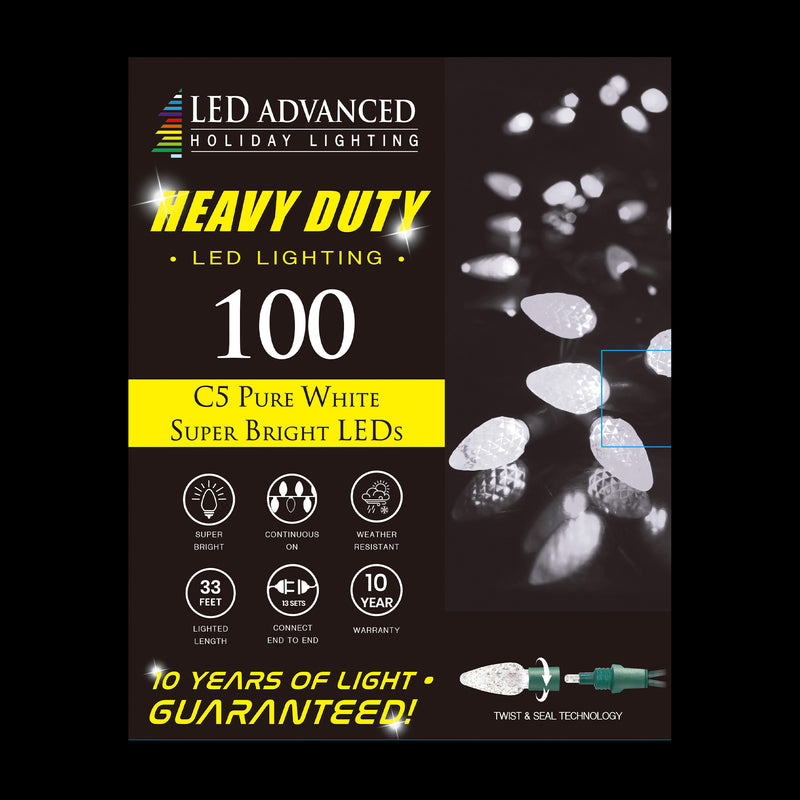 Heavy Duty 100ct C5 LED Light Set