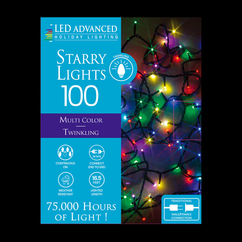 Starry Lights Twinkling 100ct Micro LED Light Set